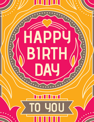 Yellow & Pink Abstract