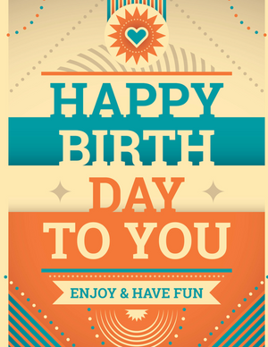 Peach & Blue Abstract