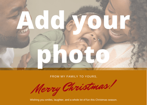 Merry Christmas Family Photo
