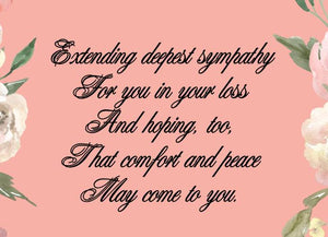 Deepest Sympathy