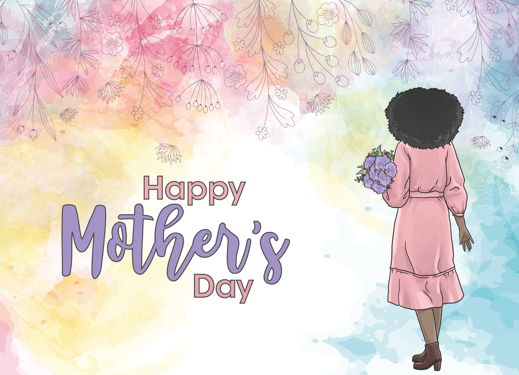 Serene African American Mother's Day Greetings View Art Serene African American Mother's Day Greetings View Art